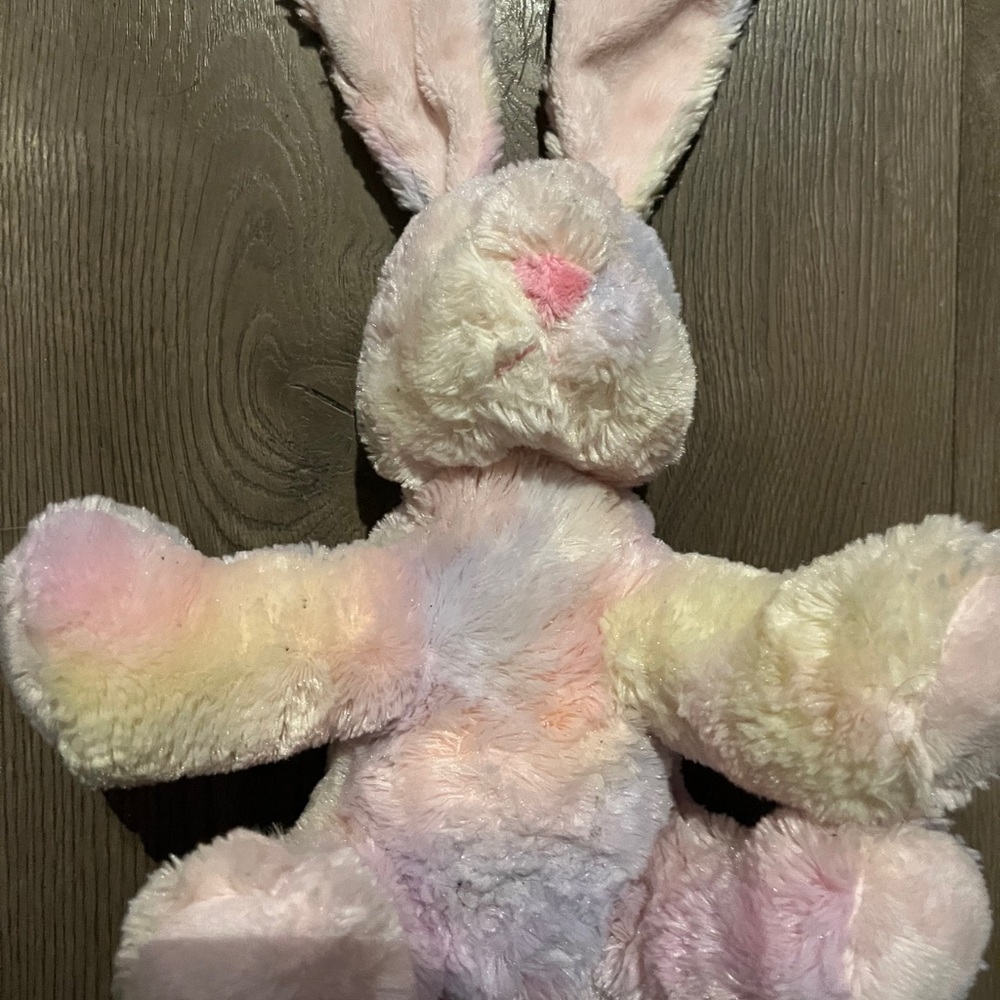 Nibbles bunny Russ Berrie  and Co.  Spring pastel colours 17" vintage stuffy